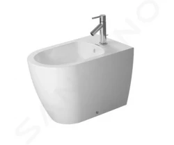 DURAVIT - ME by Starck Stojící bidet 370x600 mm, otvor pro baterii, WonderGliss, bílá (22891000001)