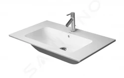 DURAVIT - ME by Starck Umyvadlo nábytkové 830x490 mm, s přepadem, bez otvoru pro baterii, WonderGliss, bílá (23368300601)