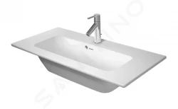 DURAVIT - ME by Starck Umyvadlo nábytkové Compact, 830x400 mm, bez otvoru pro baterii, alpská bílá (2342830060)