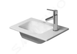 DURAVIT - ME by Starck Umývátko nábytkové 430x300 mm, bez přepadu, s otvorem pro baterii, bílá (0723430041)