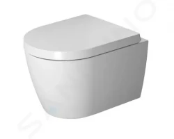 DURAVIT - ME by Starck Závěsné WC Compact, Rimless, s WonderGliss, bílá/matná bílá (25300926001)