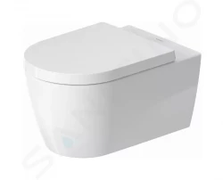 DURAVIT - ME by Starck Závěsné WC s HygieneFlush, Rimless, HygieneGlaze, bílá (2579092000)