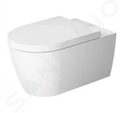 DURAVIT - ME by Starck Závěsné WC, s HygieneGlaze, bílá/matná bílá (2528099000)