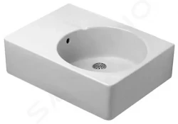 DURAVIT - Scola Umyvadlo 615x460 mm, s přepadem, bez otvoru pro baterii, bílá (0685600000)