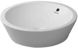 DURAVIT - Starck 1 Umyvadlová mísa, průměr 530 mm, s přepadem, bílá (0447530000)