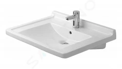 DURAVIT - Starck 3 Umyvadlo 700x545 mm, s 1 otvorem pro baterii, bílá (0309700000)