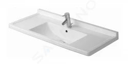 DURAVIT - Starck 3 Umyvadlo nábytkové 1050x485 mm, s 1 otvorem pro baterii, bílá (0304100000)