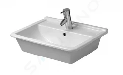 DURAVIT - Starck 3 Umyvadlo nábytkové 560x465 mm, s 1 otvorem pro baterii, s WonderGliss, bílá (03025600001)