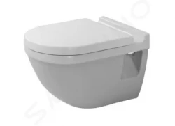 DURAVIT - Starck 3 Závěsné WC se sedátkem SoftClose, bílá (42000900A1)