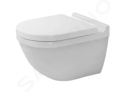 DURAVIT - Starck 3 Závěsné WC se sedátkem SoftClose, Rimless, s WonderGliss, bílá (45270900A11)