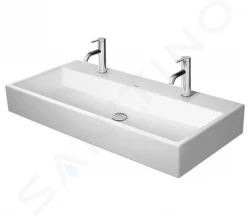 DURAVIT - Vero Air Dvojumyvadlo 1000x470 mm, bez přepadu, s otvory pro baterie, bílá (2350100043)