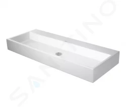 DURAVIT - Vero Air Dvojumyvadlo nábytkové 1200x470 mm, bez přepadu, bez otvoru pro baterii, WonderGliss, bílá (23501200791)