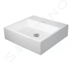 DURAVIT - Vero Air Umyvadlo 500x470 mm, bez přepadu, bez otvoru pro baterii, WonderGliss, bílá (23505000701)