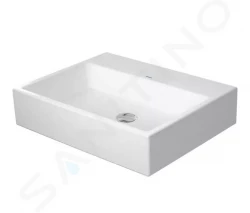 DURAVIT - Vero Air Umyvadlo 600x470 mm, bez přepadu, bez otvoru pro baterii, WonderGliss, bílá (23506000701)