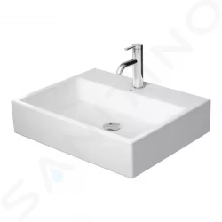 DURAVIT - Vero Air Umyvadlo 600x470 mm, bez přepadu, otvor pro baterii, WonderGliss, bílá (23506000411)