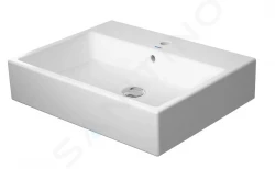 DURAVIT - Vero Air Umyvadlo 600x470 mm, s přepadem, otvor pro baterii, WonderGliss, bílá (23506000001)