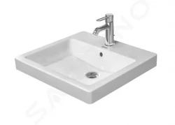 DURAVIT - Vero Umyvadlo na desku, 500x465 mm, s přepadem, s otvorem pro baterii, bílá (0315500000)