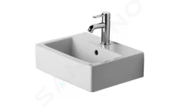 DURAVIT - Vero Umývátko 450x350 mm, s přepadem, s otvorem pro baterii, bílá (0704450000)