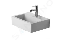 DURAVIT - Vero Umývátko Med, 450x350 mm, s 1 otvorem pro baterii, bez přepadu, alpská bílá (0704450041)