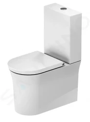 DURAVIT - White Tulip WC kombi mísa, Vario odpad, Rimless, bílá (2197090000)