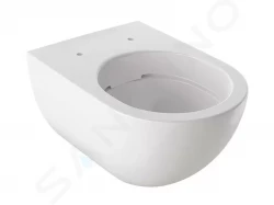 GEBERIT - Acanto Závěsné WC, Rimfree, s KeraTect, bílá (500.600.01.8)