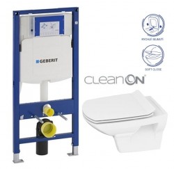 GEBERIT Duofix bez tlačidla + WC CERSANIT CLEANON CARINA + SEDADLO (111.300.00.5 CA3)