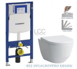 GEBERIT Duofix bez tlačidla + WC LAUFEN PRO LCC RIMLESS + SEDADLO (111.300.00.5 LP2)