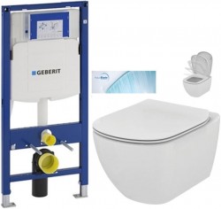 GEBERIT Duofix bez tlačítka + WC Ideal Standard Tesi se sedátkem SoftClose, AquaBlade  (111.300.00.5 TE1)