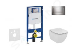 GEBERIT - Duofix Set předstěnové instalace, klozetu a sedátka Ideal Standard Tesi, tlačítka Sigma30, chrom (111.300.00.5 NF6)