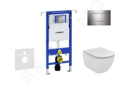 GEBERIT - Duofix Set předstěnové instalace, klozetu a sedátka Ideal Standard Tesi, tlačítka Sigma30, chrom (111.355.00.5 NF6)