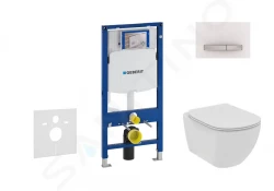 GEBERIT - Duofix Set předstěnové instalace, klozetu a sedátka Ideal Standard Tesi, tlačítka Sigma50, Rimless, SoftClose, alpská bílá (111.300.00.5 NE8)