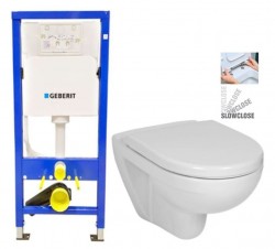 GEBERIT DuofixBasic bez tlačítka + WC JIKA LYRA PLUS + SEDÁTKO DURAPLAST SLOWCLOSE (458.103.00.1 X LY5)