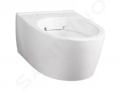 GEBERIT - iCon Závěsné kompaktní WC, Rimfree, s KeraTect, bílá (204070600)