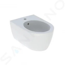 GEBERIT - iCon Závěsný bidet, otvor pro baterii, s přepadem, alpská bílá (501.898.JT.1)