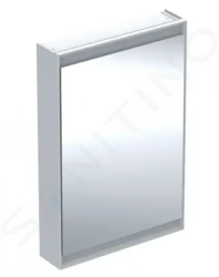 GEBERIT - ONE Zrcadlová skříňka s LED osvětlením, 600x900x150 mm, panty vlevo, bílá (505.810.00.2)