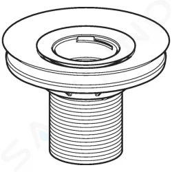 GEBERIT - Příslušenství Sifonový adaptér pro bezvodé pisoáry, průměr 103 mm (116.060.00.1)