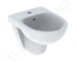 GEBERIT - Selnova Compact Závěsný bidet, otvor pro baterii, bílá (500.368.01.7)