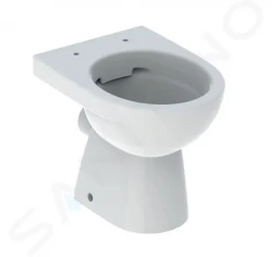 GEBERIT - Selnova Stojící WC, zadní odpad, Rimfree, bílá (500.480.01.7)