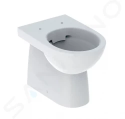 GEBERIT - Selnova Stojící WC, zadní/spodní odpad, Rimfree, bílá (500.393.01.7)