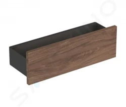 GEBERIT - Smyle Square Polička 450 mm, lávová/ořech hickory (500.362.JR.1)