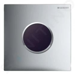 GEBERIT - Splachovací systémy Elektronické ovládání splachování pisoáru typ 10, síťové napájení, easy to clean, matný chrom (116.025.JQ.1)