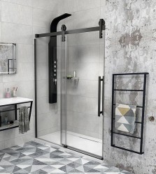 GELCO VOLCANO BLACK Sprchové dveře do niky 1300, čiré sklo, GV1413 (GV1413)