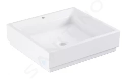 GROHE - Cube Ceramic Umyvadlo bez přepadu, 500x470 mm, PureGuard, alpská bílá (3948100H)