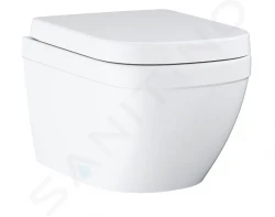 GROHE - Euro Ceramic Závěsné WC se sedátkem softclose, rimless, Triple Vortex, alpská bílá (39554000)