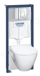 GROHE - Solido Set předstěnové instalace, klozetu a sedátka softclose, tlačítko Skate Cosmopolitan, chrom (39468000)