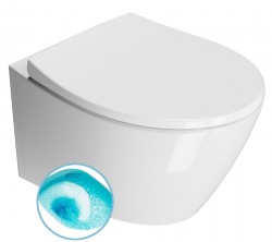 GSI - MODO závěsná WC mísa, Swirlflush, 37x52cm, bílá ExtraGlaze (981611)