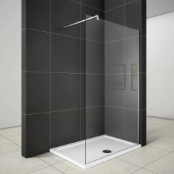 H K - Sprchová zástěna walk-in Melody W1 100x195, čiré sklo se stabilizační vzpěrou (MELODYW1100-306)