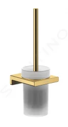 HANSGROHE - AddStoris WC štětka nástěnná, matné sklo/leštěný vzhled zlata (41752990)