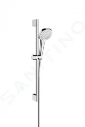 HANSGROHE - Croma Select E Set sprchové hlavice, 3 proudy, tyče a hadice, bílá/chrom (26580400)