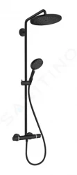 HANSGROHE - Croma Select S Sprchový set Showerpipe 280 s termostatem, EcoSmart, matná černá (26891670)